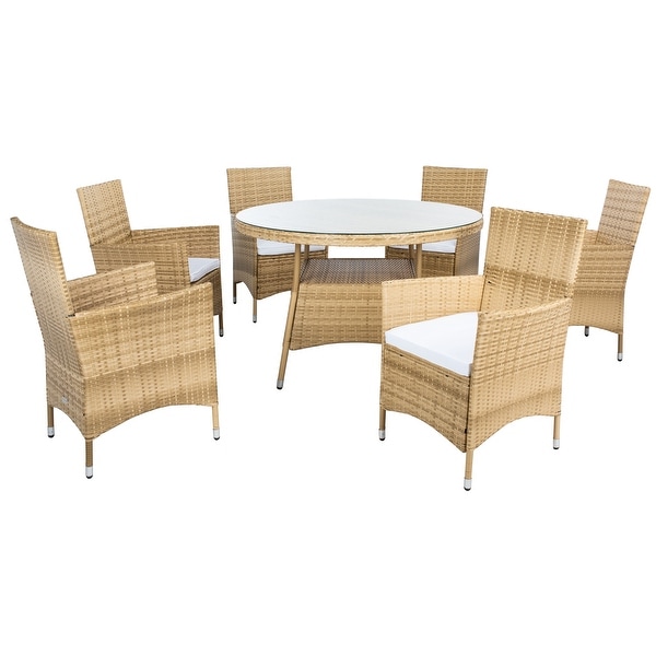 SAFAVIEH Outdoor Living Challe 7Piece Patio Dining Set