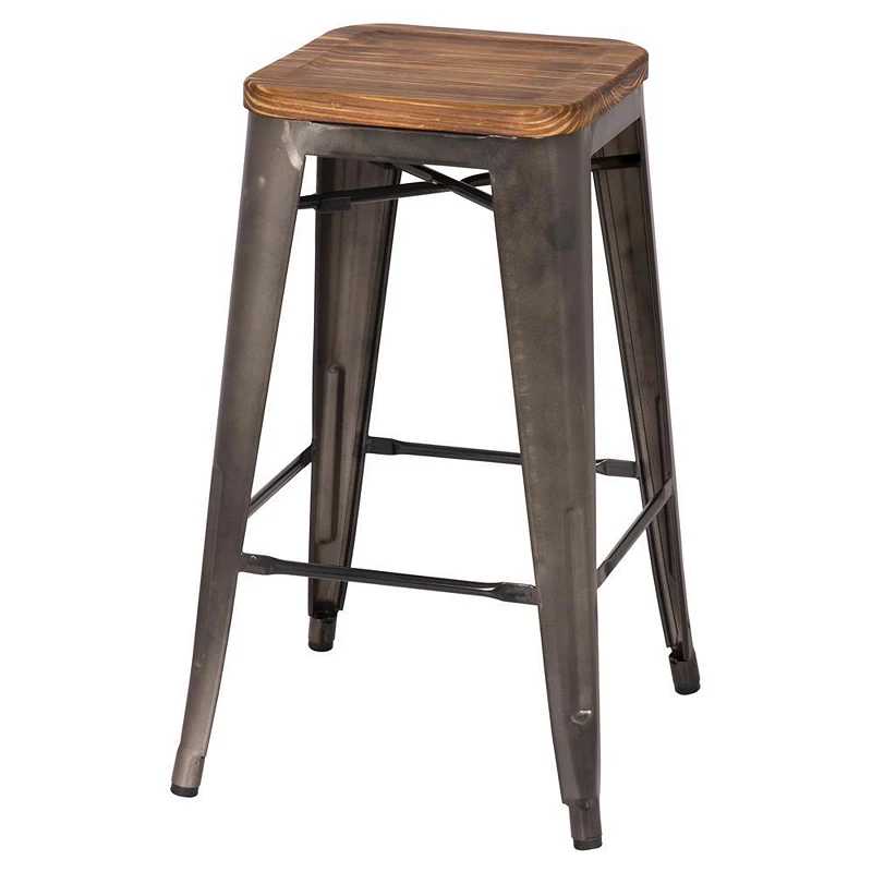 New Pacific Direct Metropolis Backless Counter Stool， Set of 4