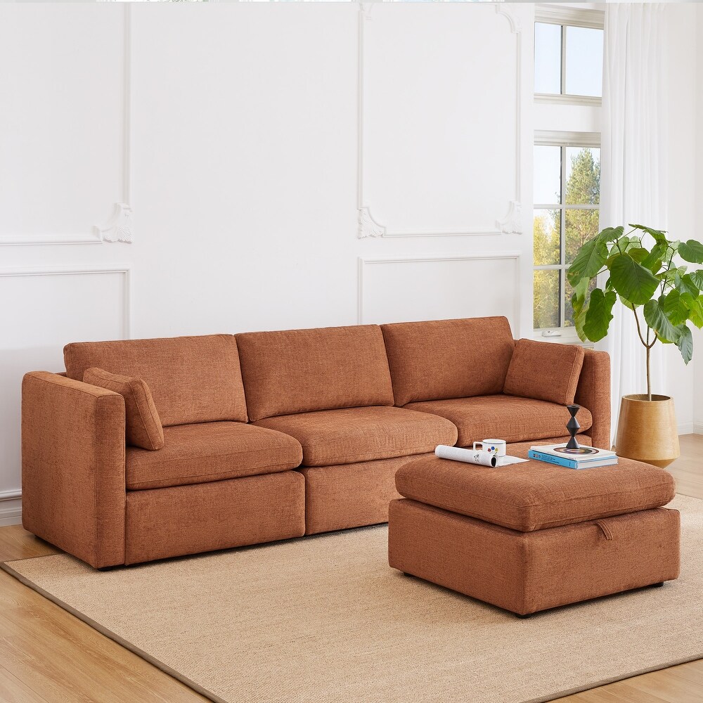 Celia Oversized Modular Sectional Fabric Sofa Set