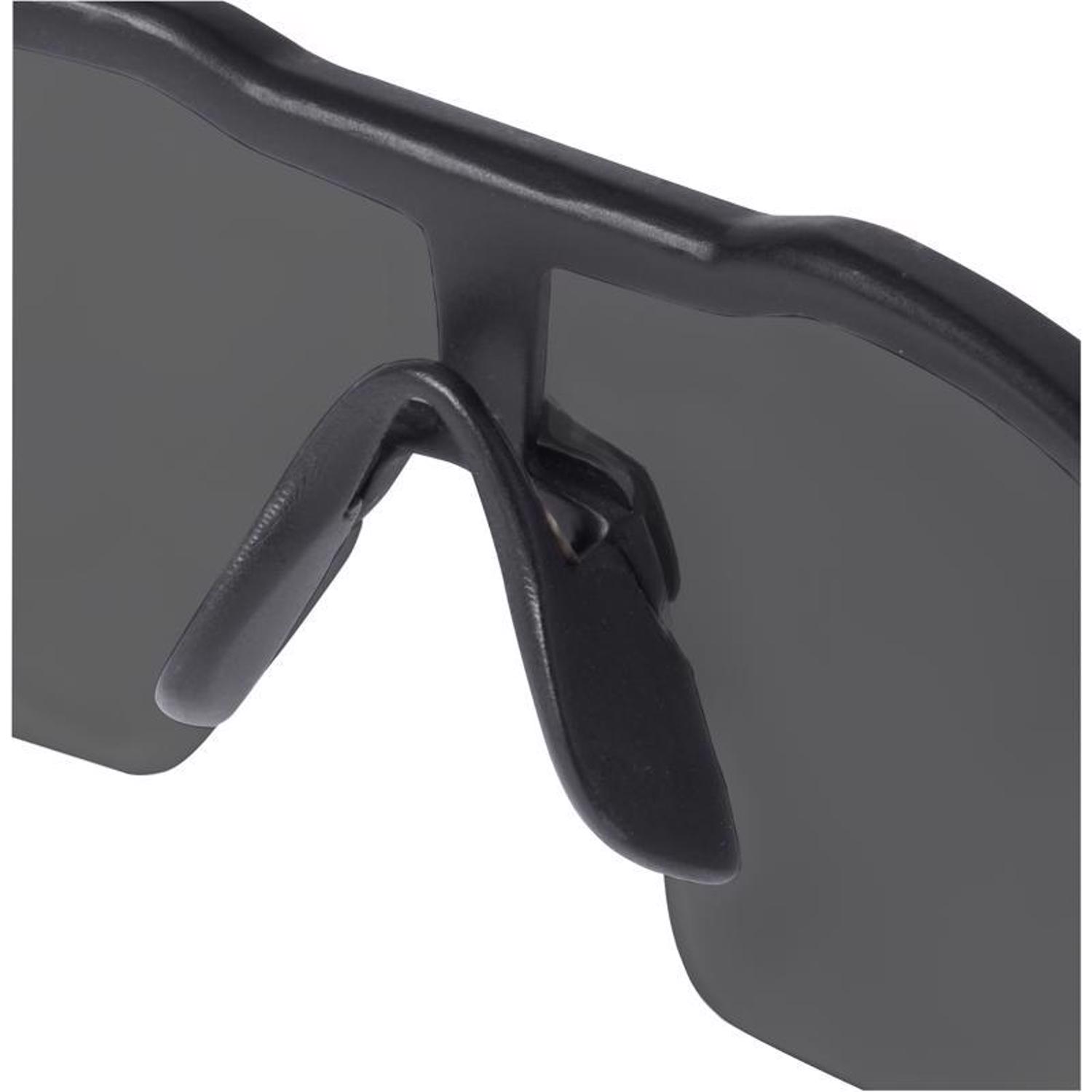 MW Anti-Fog Safety Glasses Tinted Lens Black/Red Frame 1 pk