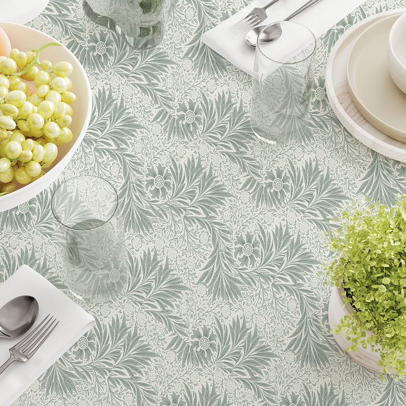 Rectangular Tablecloth， 100% Cotton， 52x104， Floral 80