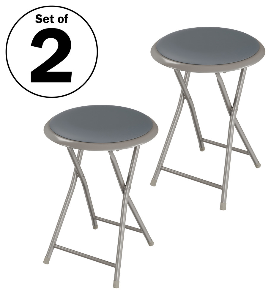 Folding Bar Stools   Contemporary   Folding Chairs And Stools   by Trademark Global  Houzz