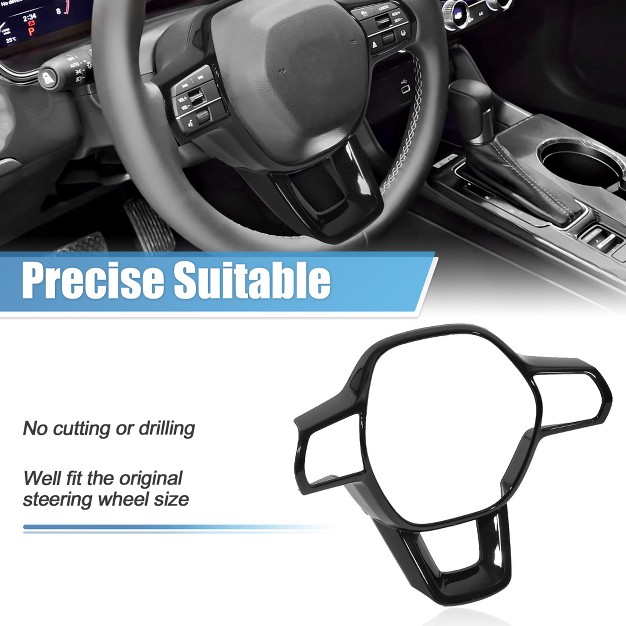 Unique Bargains Steering Wheel Cover Trim Frame Edge For Honda Civic 11th