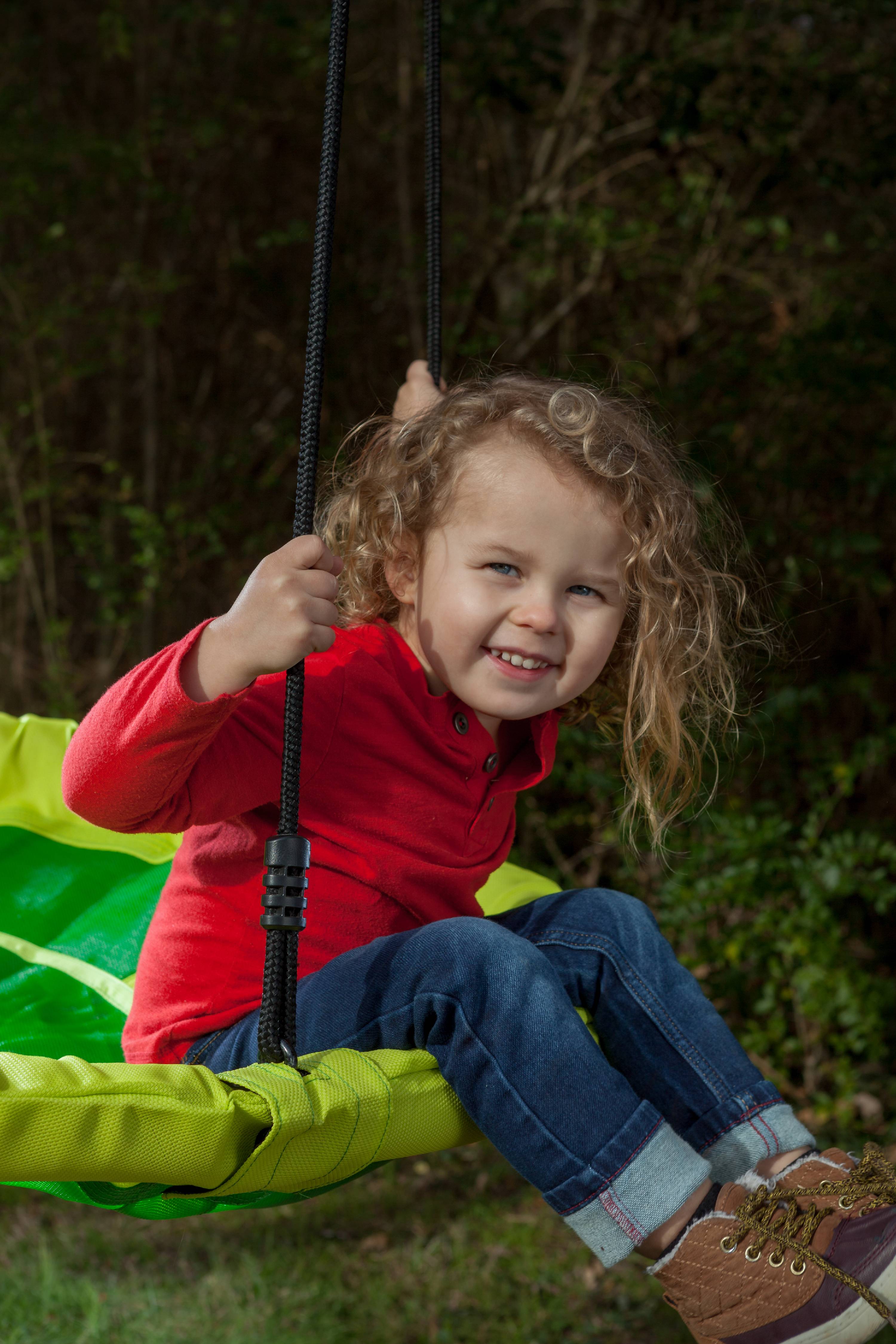 Creative Cedar Designs Kids Saucer Swing- Green