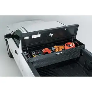 Husky 71.36 in. Matte Black Aluminum Full Size Crossbed Truck Tool Box 102100-53-01