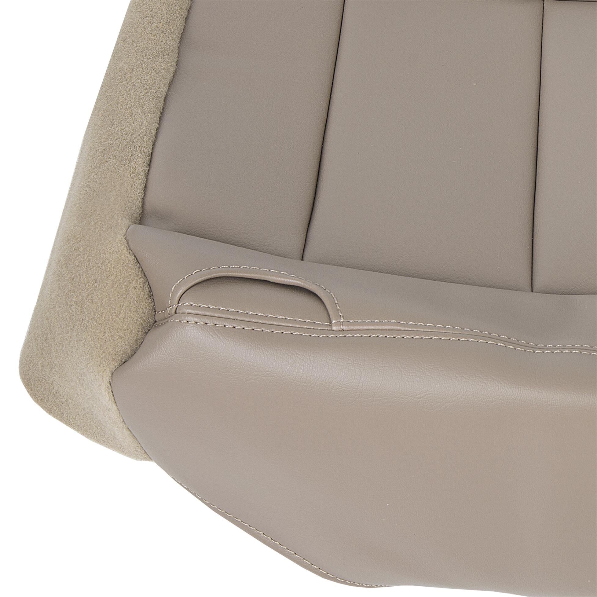 Kojem Driver Side Bottom Seat Cover Tan for 2002 2003 2004 Ford Excursion Limited 4 Door Synthetic Leather