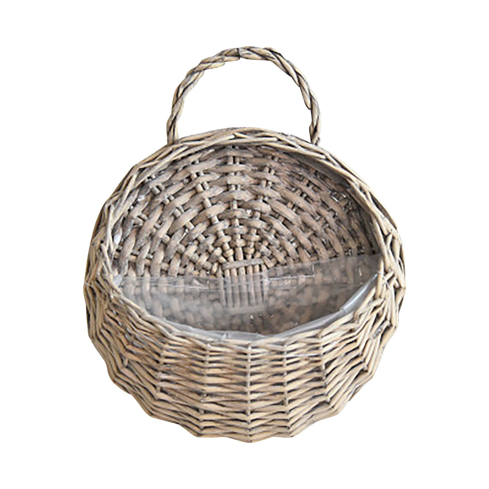 Handmade Woven Hanging Basket Storage Basket Flower Pot Hanging Wall Basket