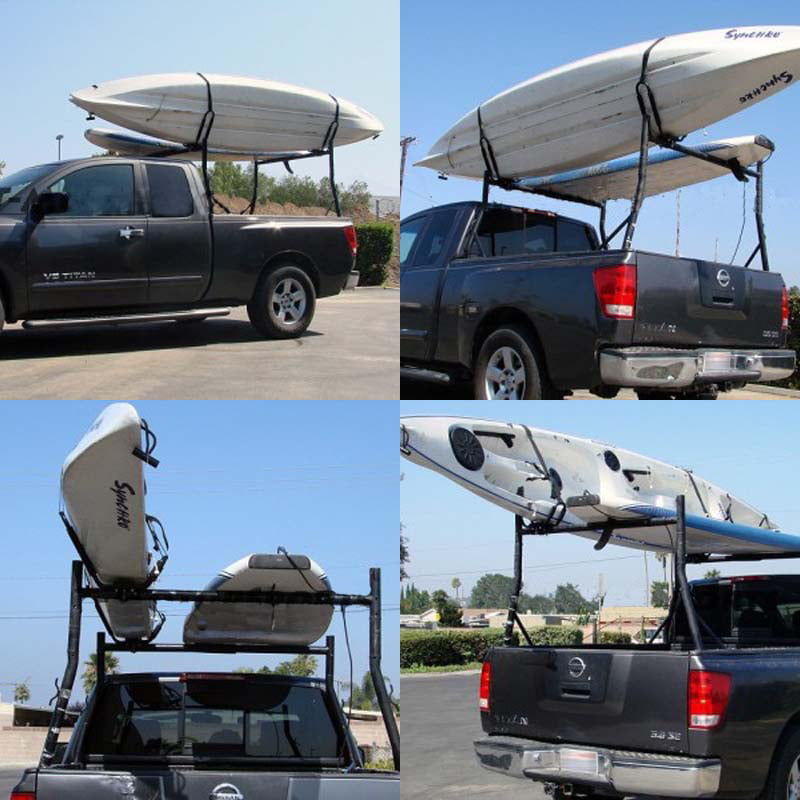 Piripara J-Bar Kayak Roof Rack 2 Pairs Top Mount Boat Canoe Carrier Car SUV Van Crossbar