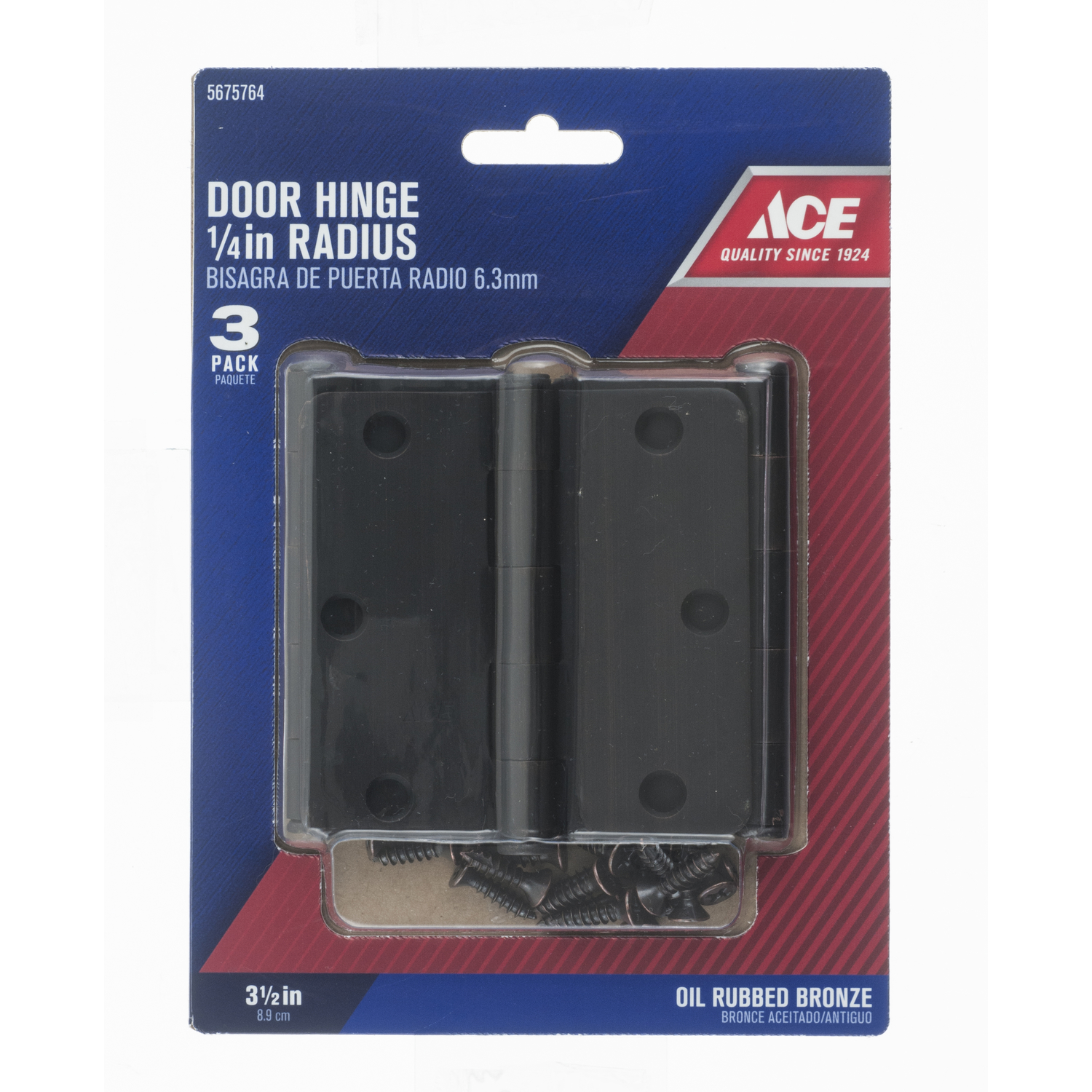 Ace 3-1/2 in. L Oil Rubbed Bronze Door Hinge 3 pk