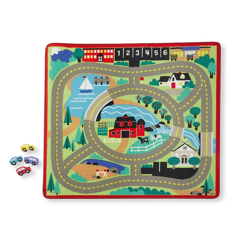 Melissa and Doug Round the Town Road Rug