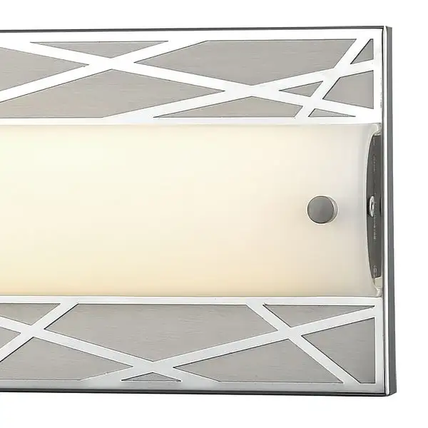 Captiva 1-Light Vanity Sconce in Polished Stainless and Matte Nickel with Diffuser - Integrated LED