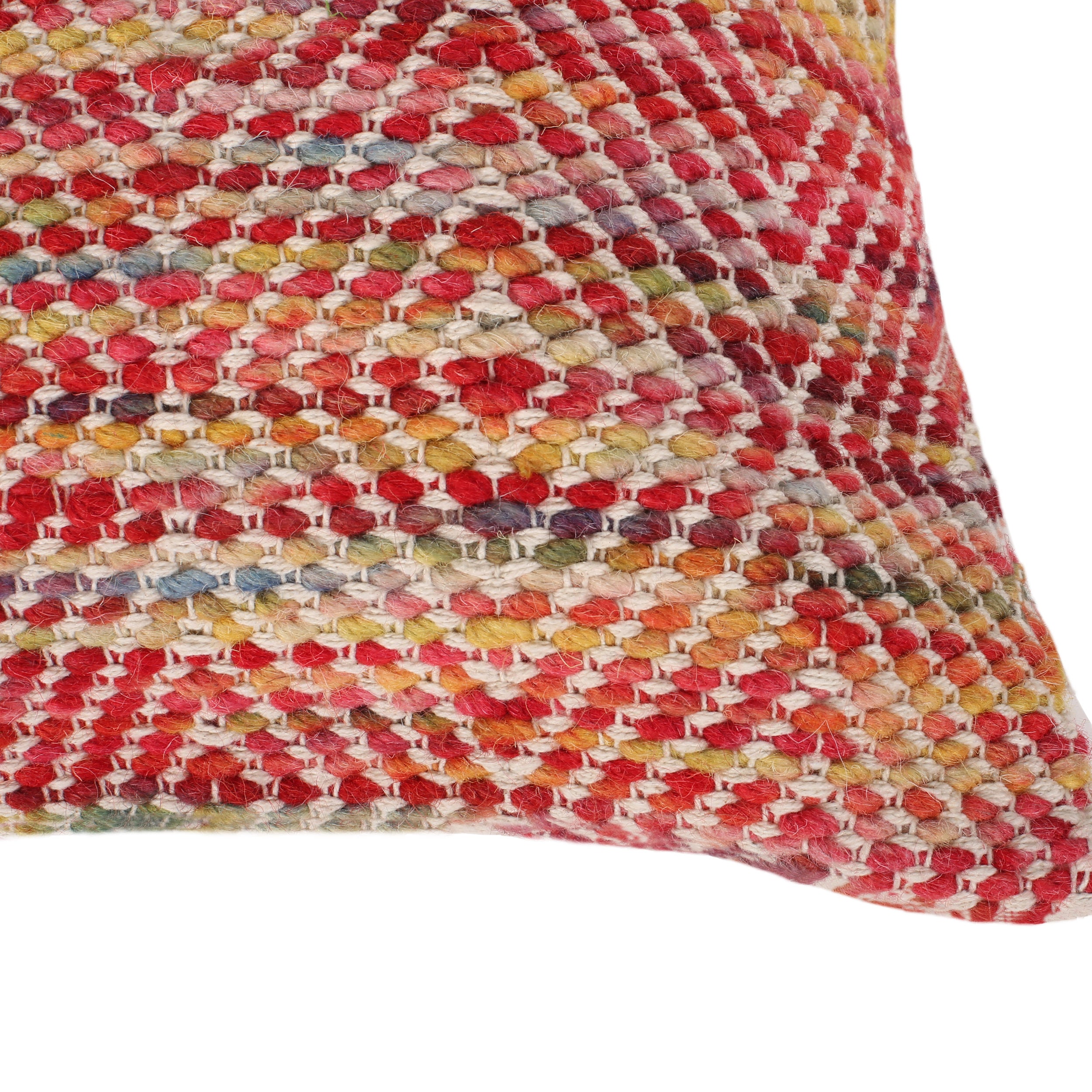 Indee Boho Cotton and Wool Throw Pillow (Set of 2)