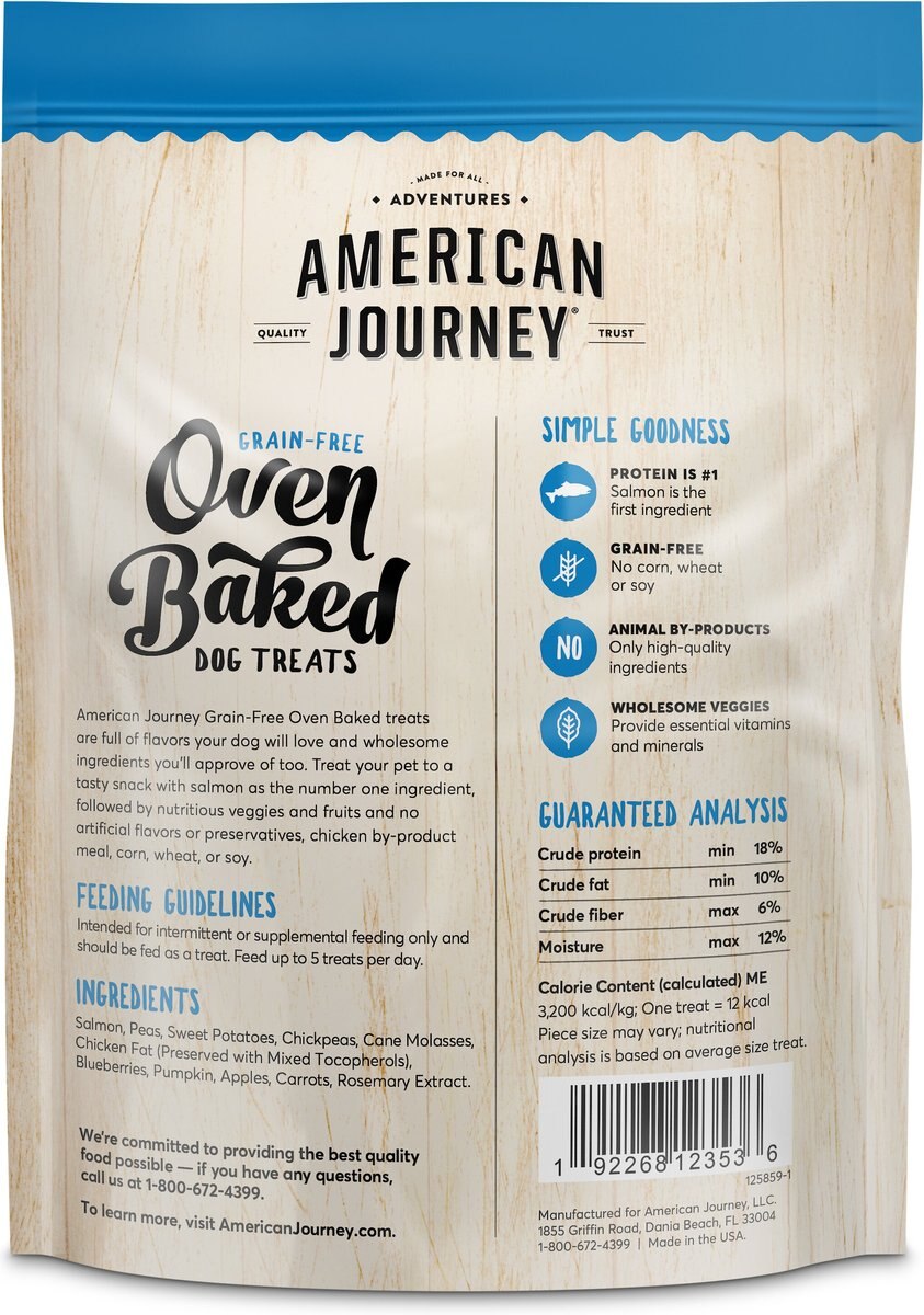 American Journey Salmon Recipe Grain-Free Oven Baked Biscuit Dog Treats