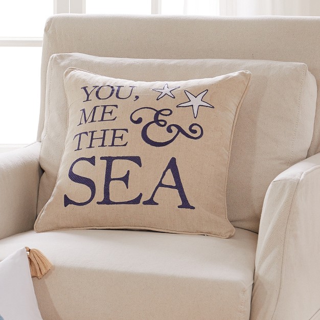 Blue Bay Seahorse Relax Decorative Pillow Levtex Home