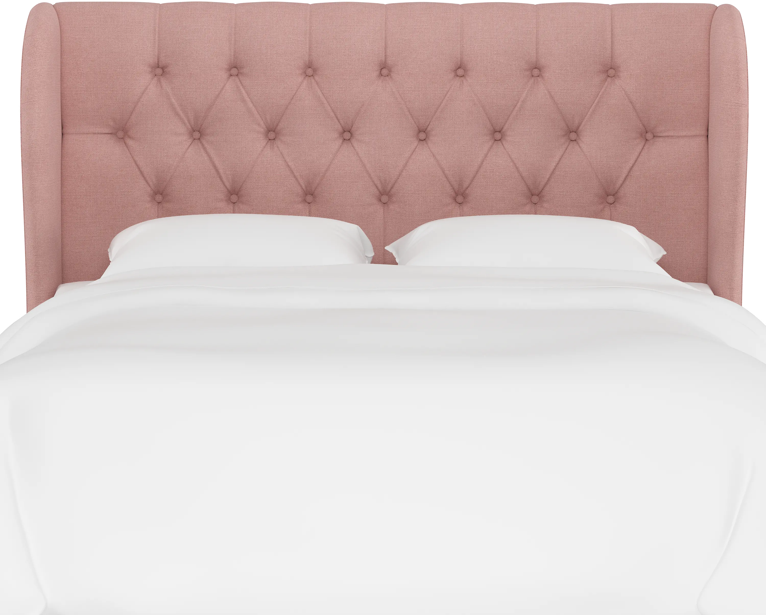 Jaclyn Blush Sloped Wingback Twin Headboard - Skyline Furniture