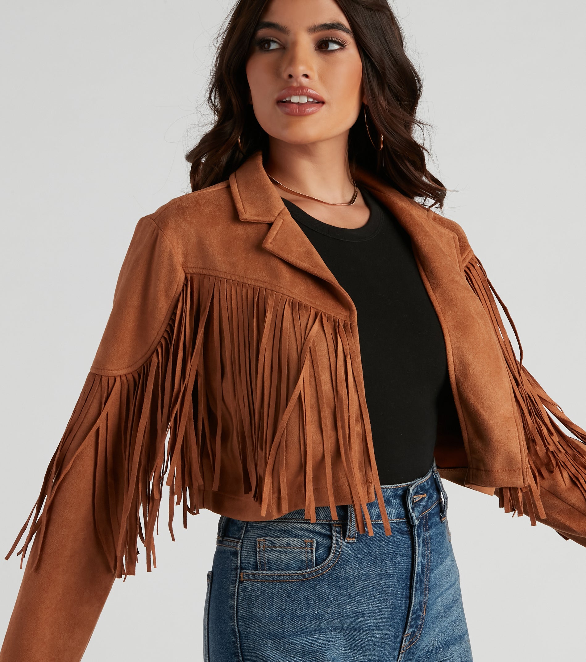 Tootin' Cute Faux Suede Jacket