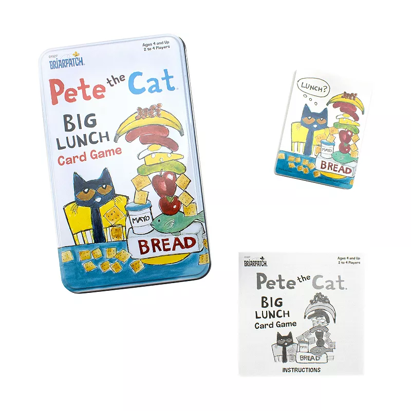 Briarpatch Pete the Cat Big Lunch Card Game Tin