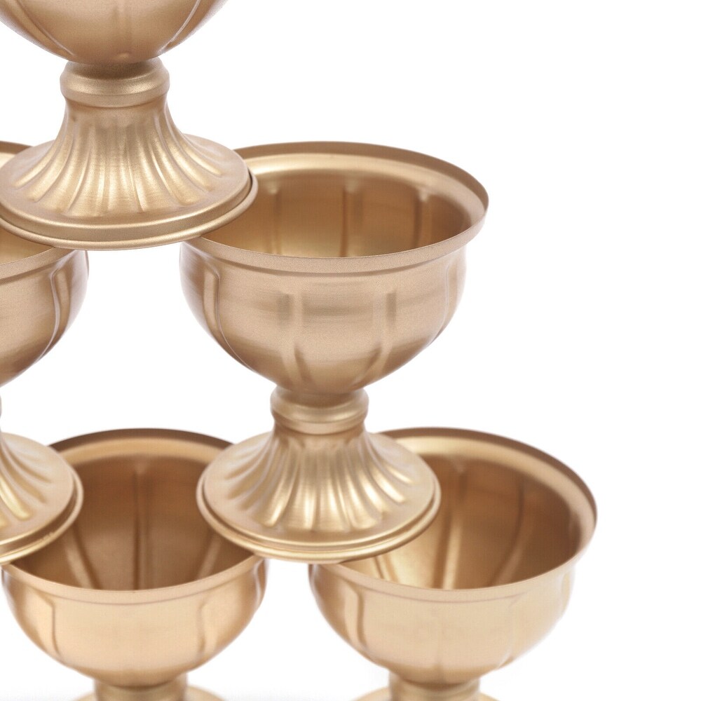 10 Pcs Gold Wedding Tabletop Vases Table Centerpiece Decoration