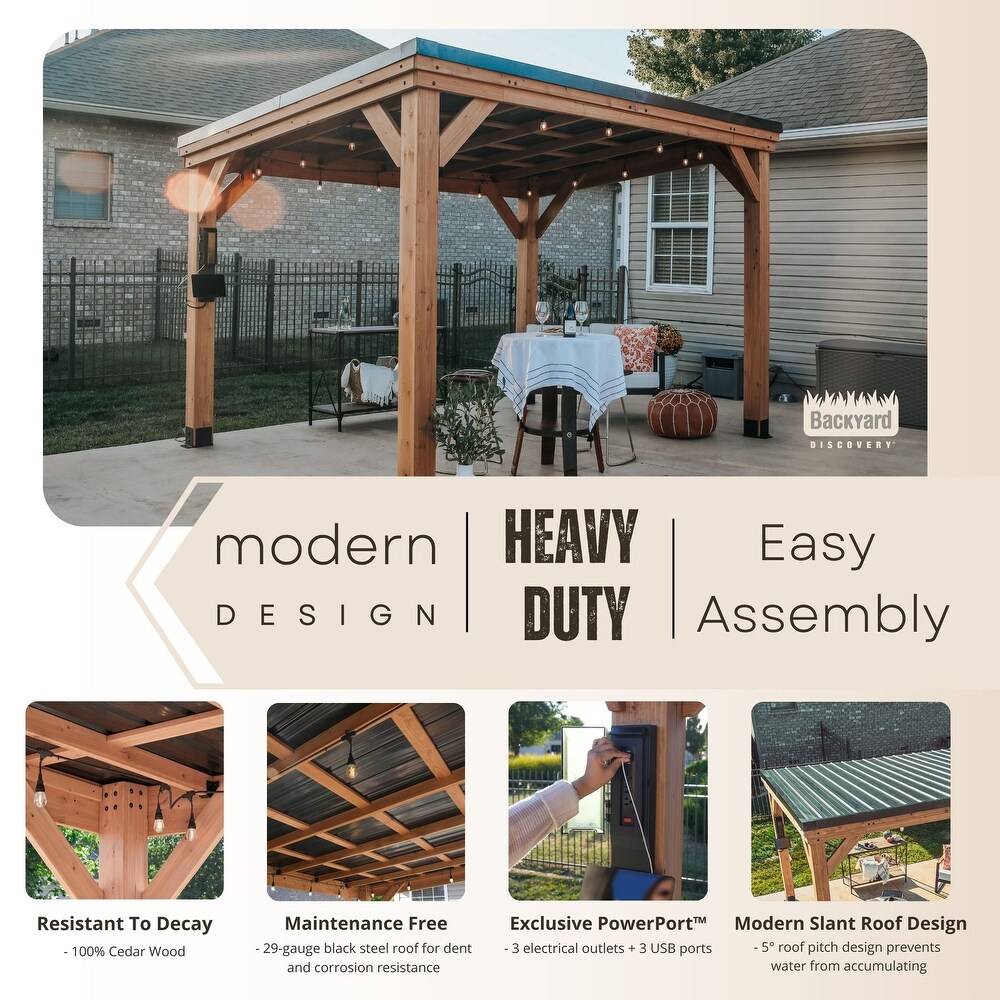 Backyard Discovery 12' x 9.5' Arcadia Gazebo