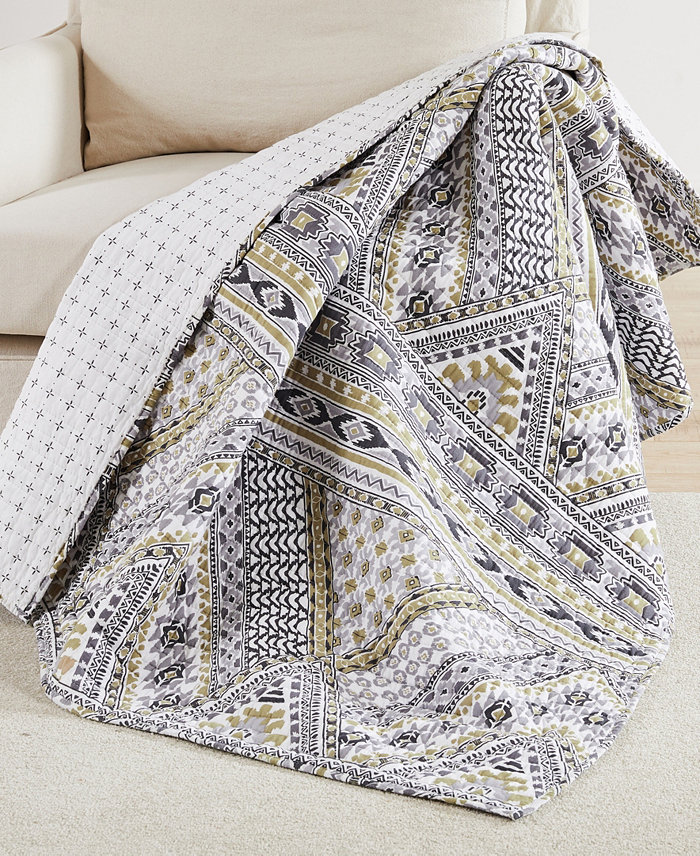 Levtex Etrada Reversible Quilted Throw， 50 x 60