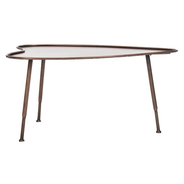 SAFAVIEH Tessa Heart Antique Copper Coffee Table - 39