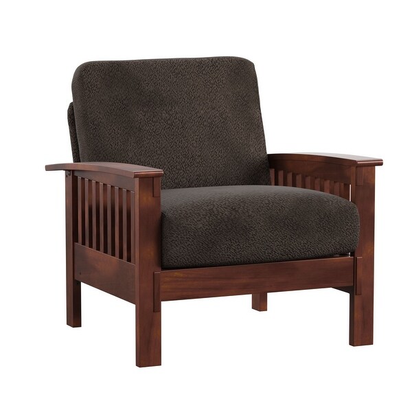 Hills Mission-Style Oak Accent Chair by iNSPIRE Q Classic