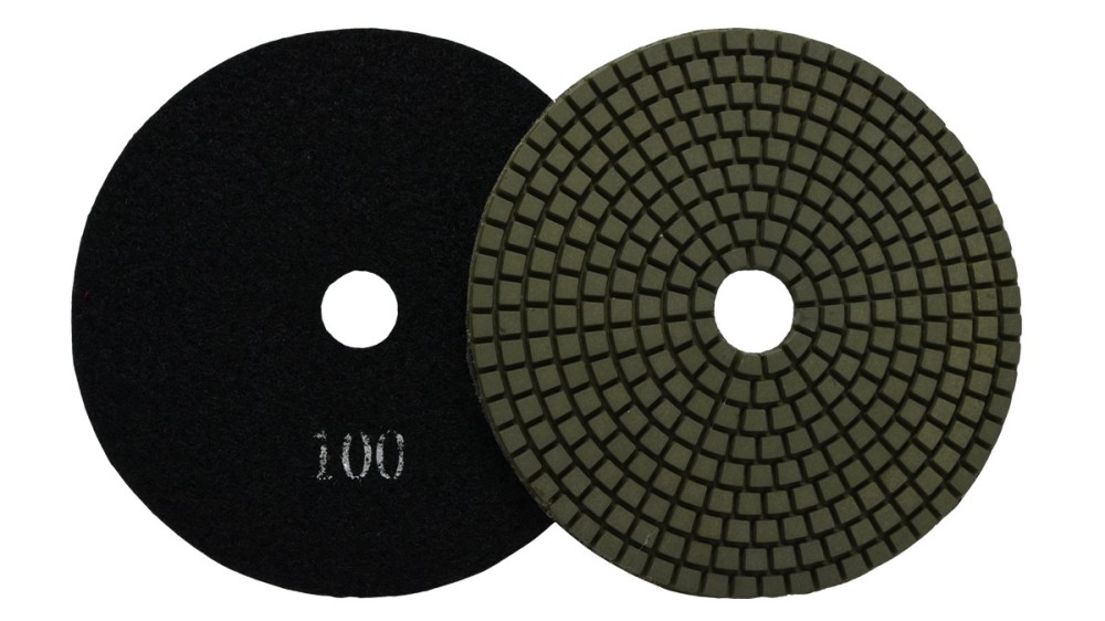 5 In. Polishing Pad ; Resin Bond ; 100 Grit ;