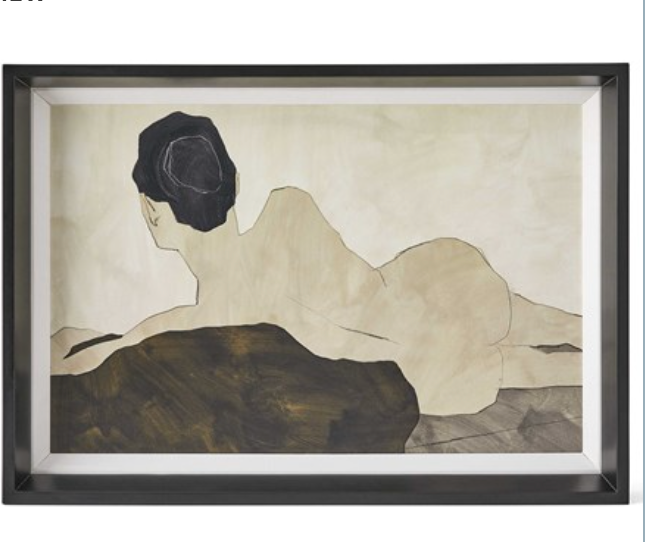 WOMAN IN REPOSE FRAMED ART