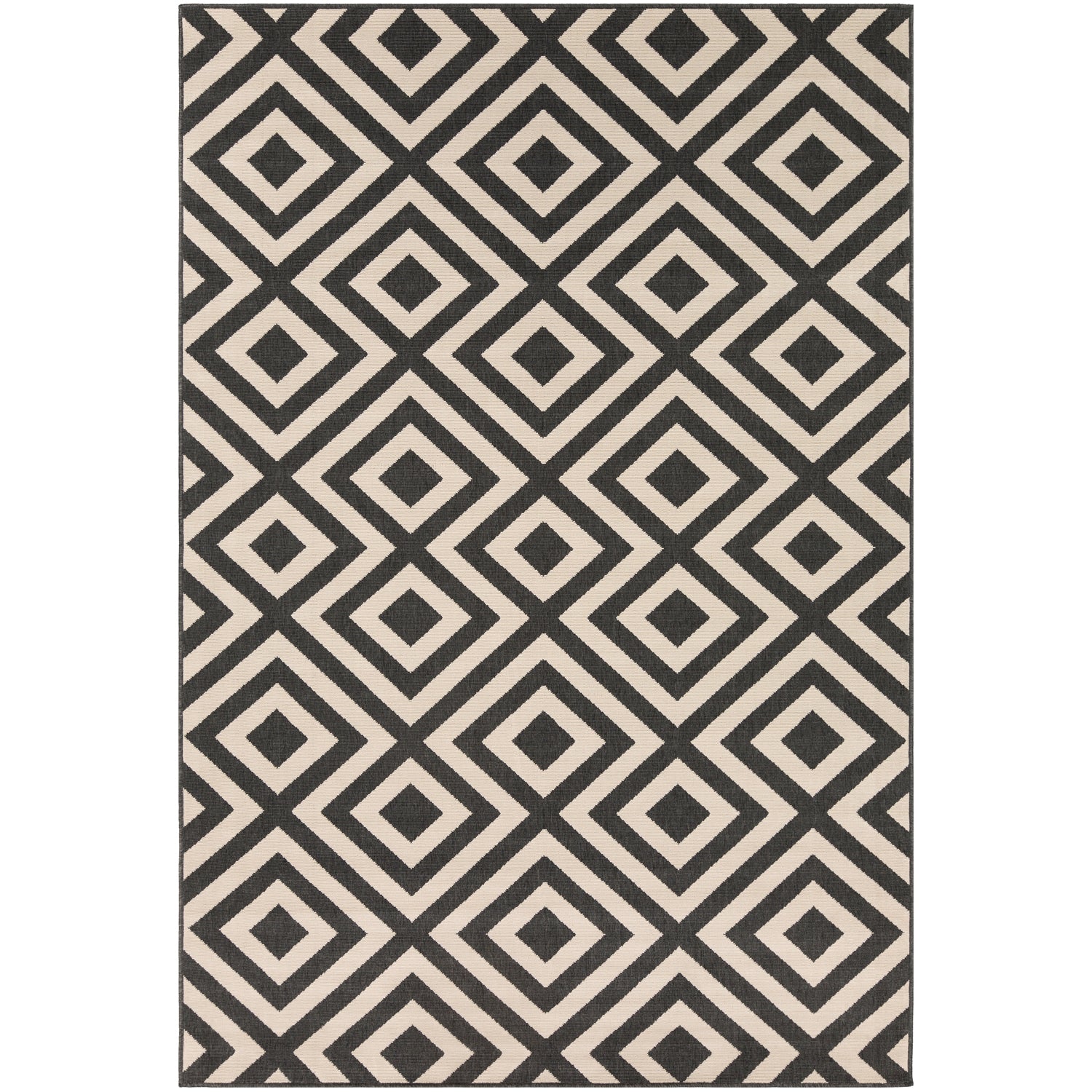 Alfresco Beige & Black Rug