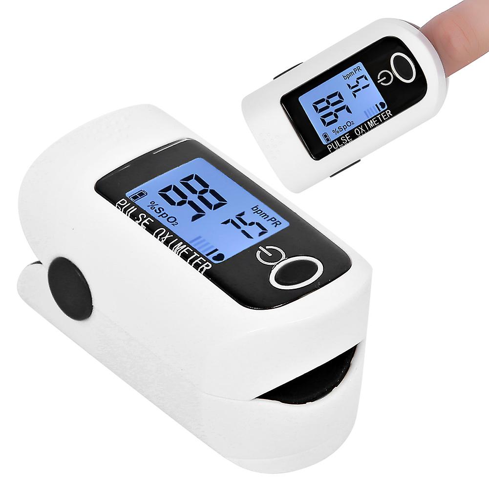 Portable Fingertip Pulse Oximeter Blood Oxygen Saturation Pulse Rate Monitor Detectorblack