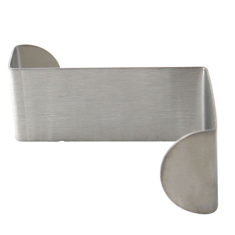 Metal Z Shaped Over Door Hook Clothes Towel Hanger Holder 2 Pcs