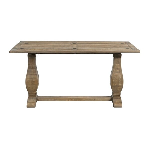 Napa Solid Wood 60 In. Pedestal Flip Top Sofa Console