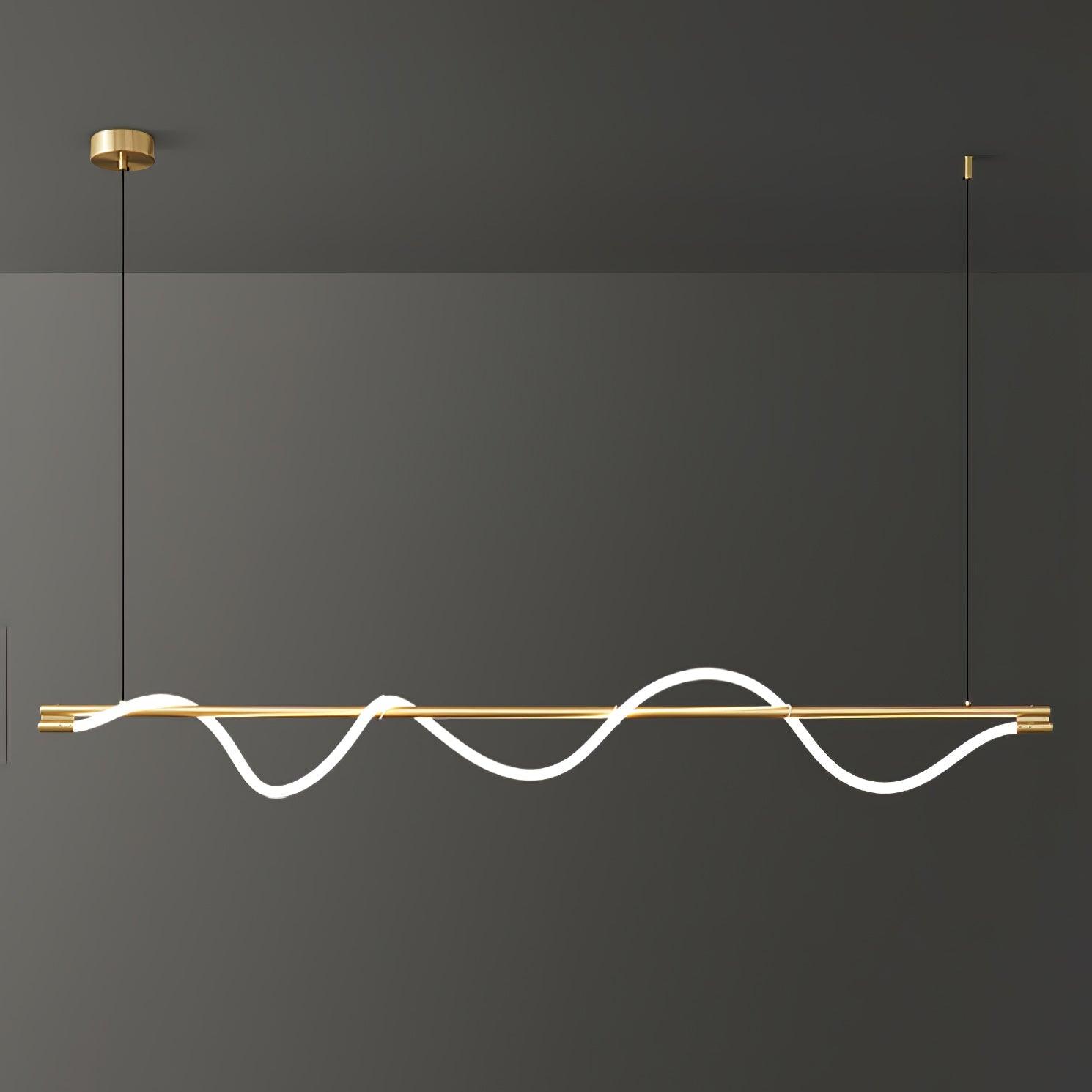 Linear Curve Island Pendant Lamp