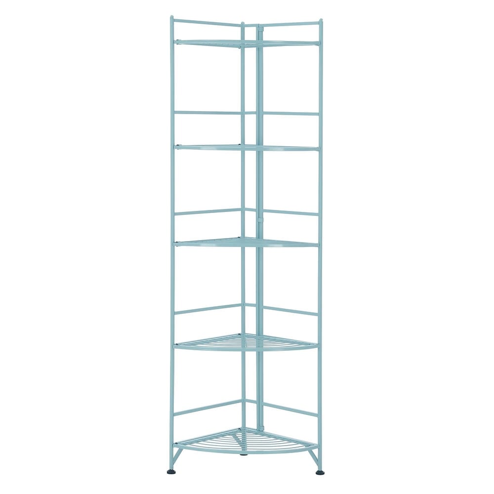 Convenience Concepts Xtra Storage 5 Tier Folding Metal Corner Shelf