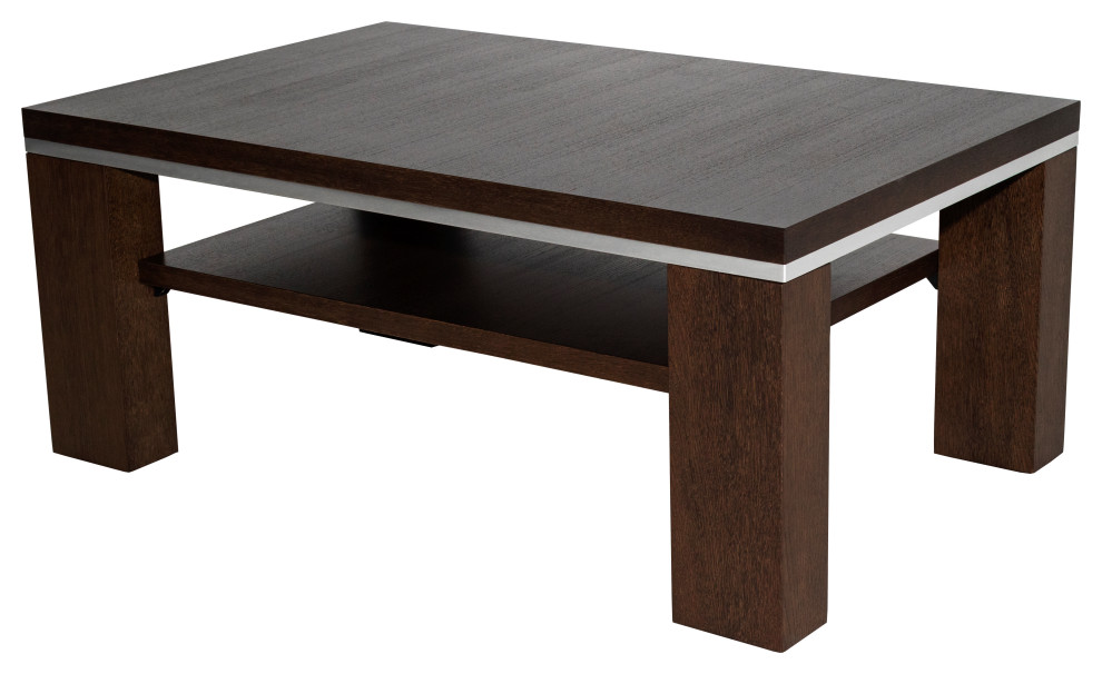 FIESTO COFFEE TABLE  Dark Walnut   Contemporary   Coffee Tables   by Table World  Houzz