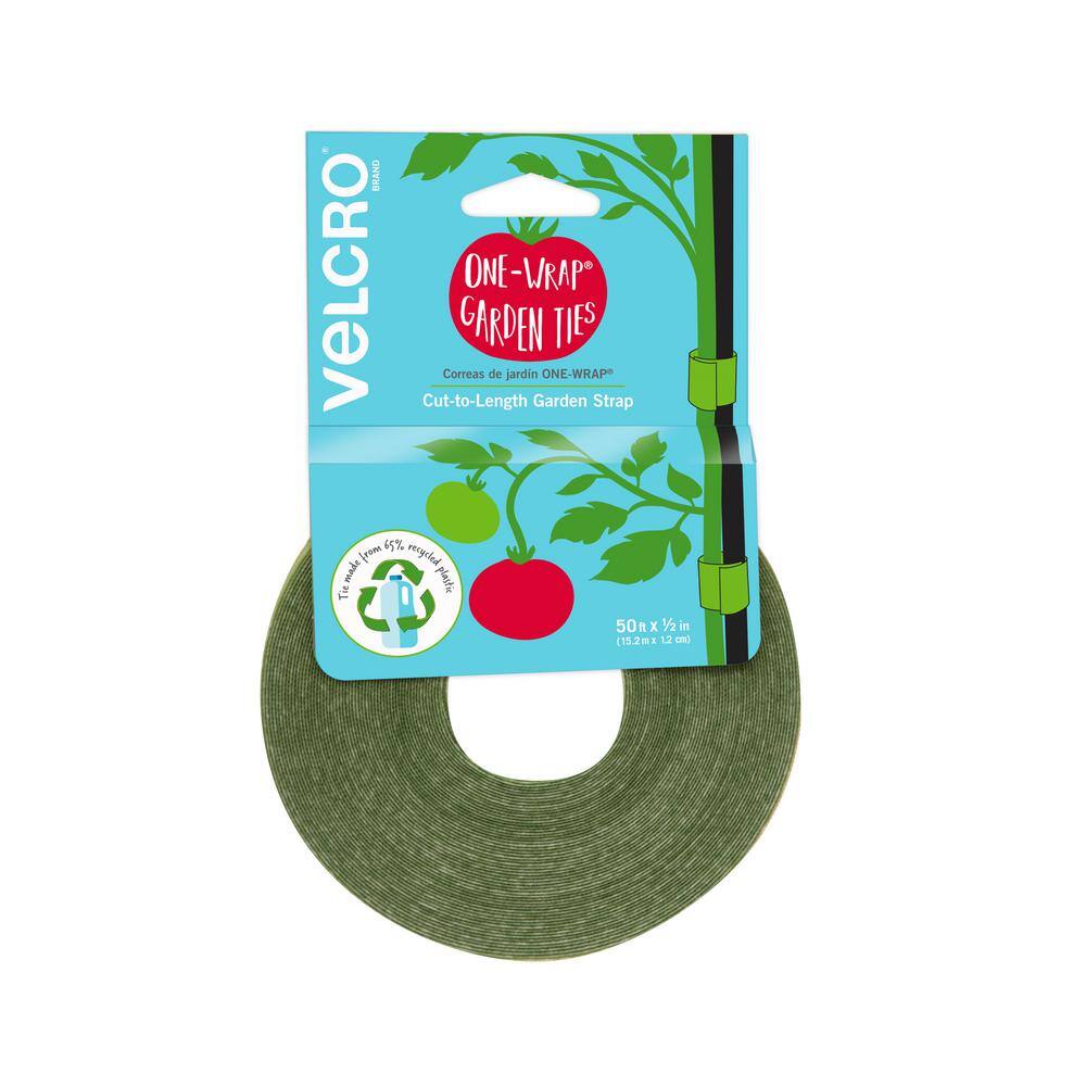 VELCRO Brand 50 ft. x 12 in. Garden Ties in Green VEL-30071-USA