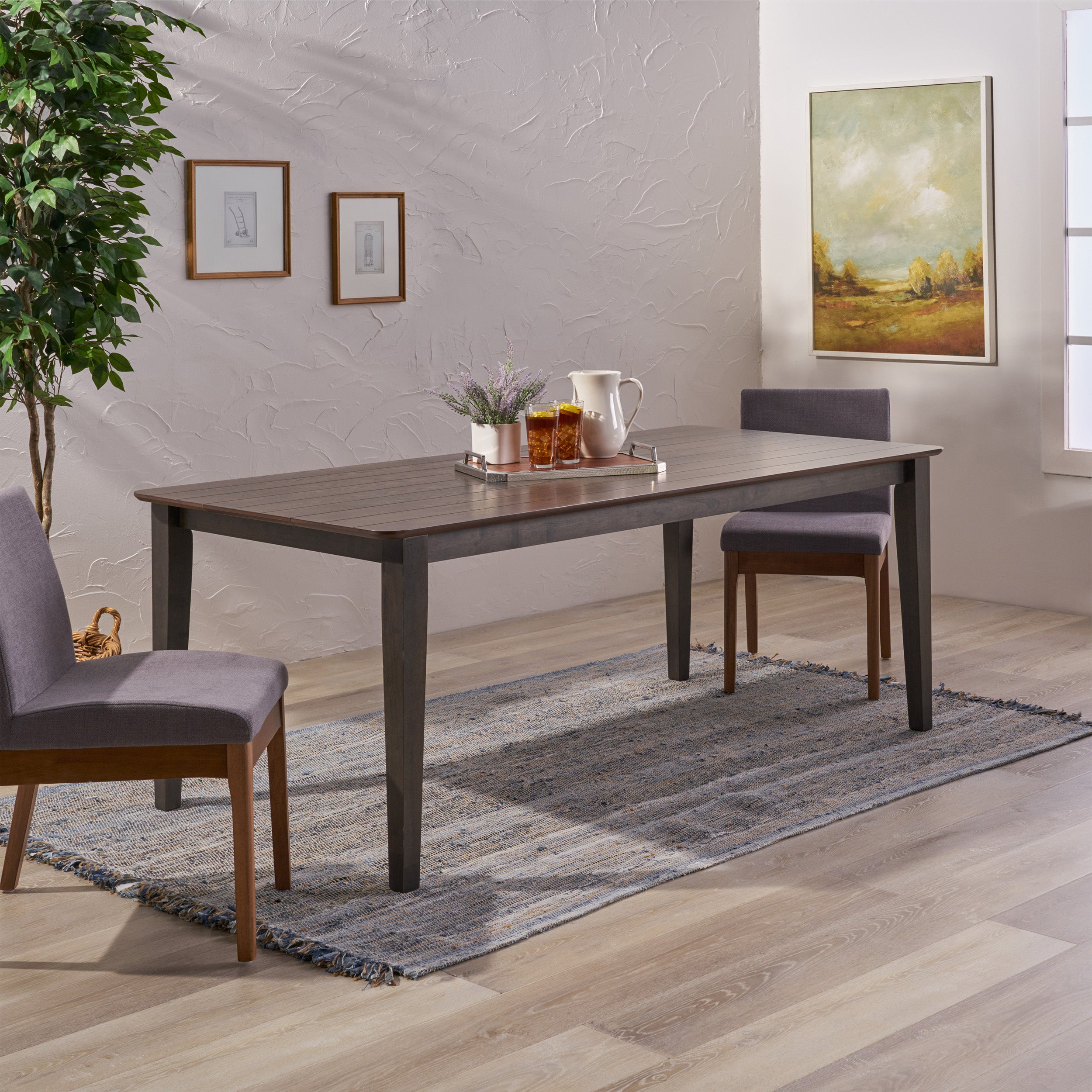 Odelia Rectangular 8 Seat Farmhouse Dining Table