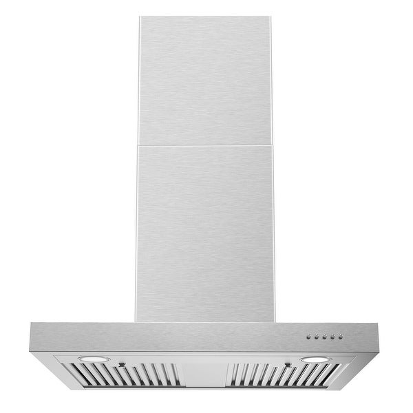 30 inch Kitchen Wall Mount Range Hood 900CFM T-Shape Stove Vent Hood 3-Speed