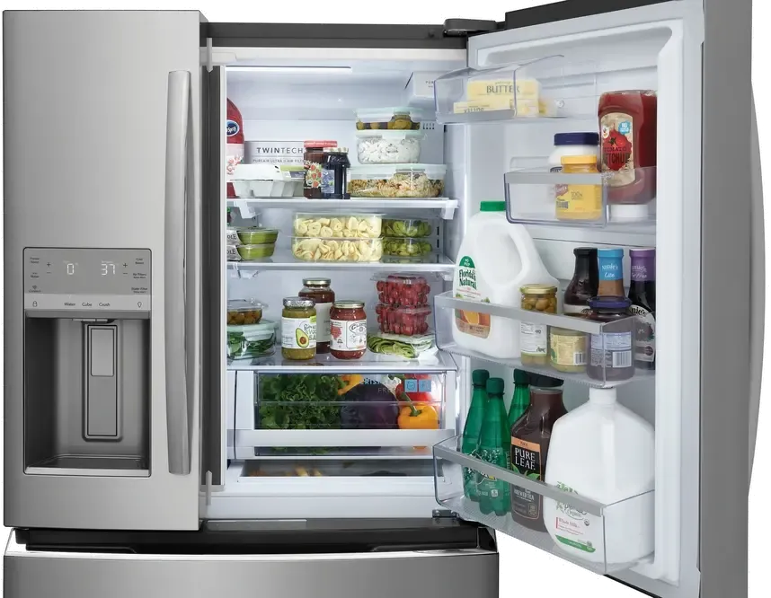 Frigidaire 21.5 cu ft French Door Refrigerator - Counter Depth Black Stainless Steel