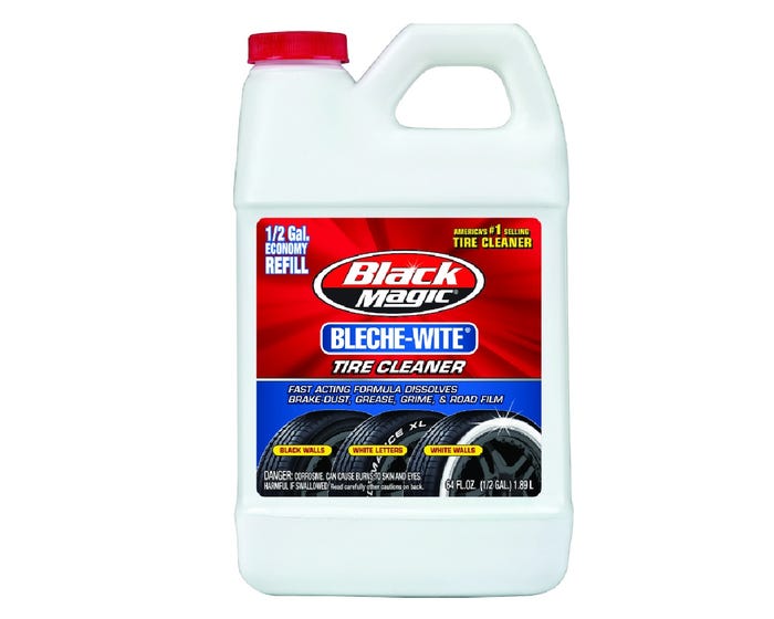 Black Magic Bleach White Tire Cleaner， 64 oz. Jug - 800002223