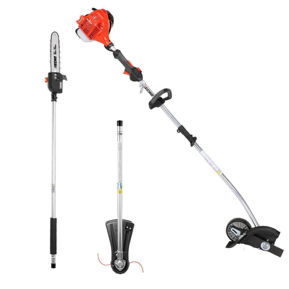 ECHO 21.2 cc Gas 2-Stroke PAS Straight Shaft Trimmer Edger and Power Pole Saw Attachment Combo Kit (3-Tool) V-AAFJAD