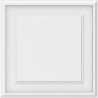 Ekena Millwork 58 in. x 18 in. x 18 in. Legacy Raised Panel White PVC Decorative Wall Panel WALP18X18X062LEG