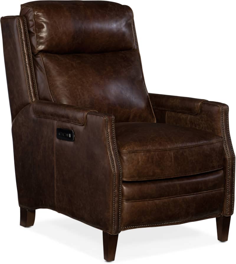 Hooker Furniture Living Room Regale Power Recliner with Power Headrest