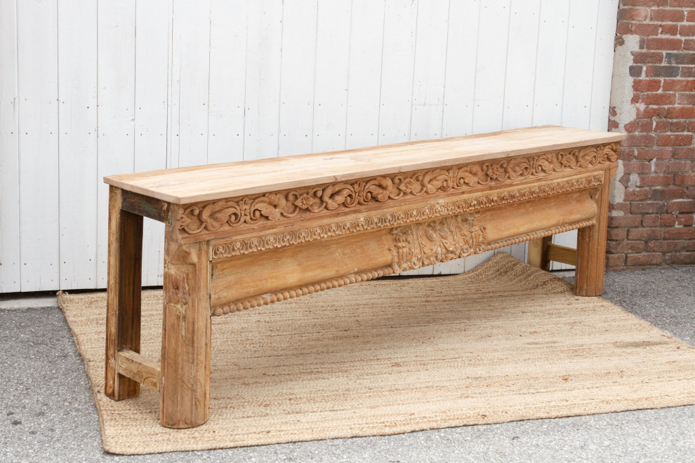 Long 18th Century Beam Console Table   Rustic   Console Tables   by De cor  Houzz