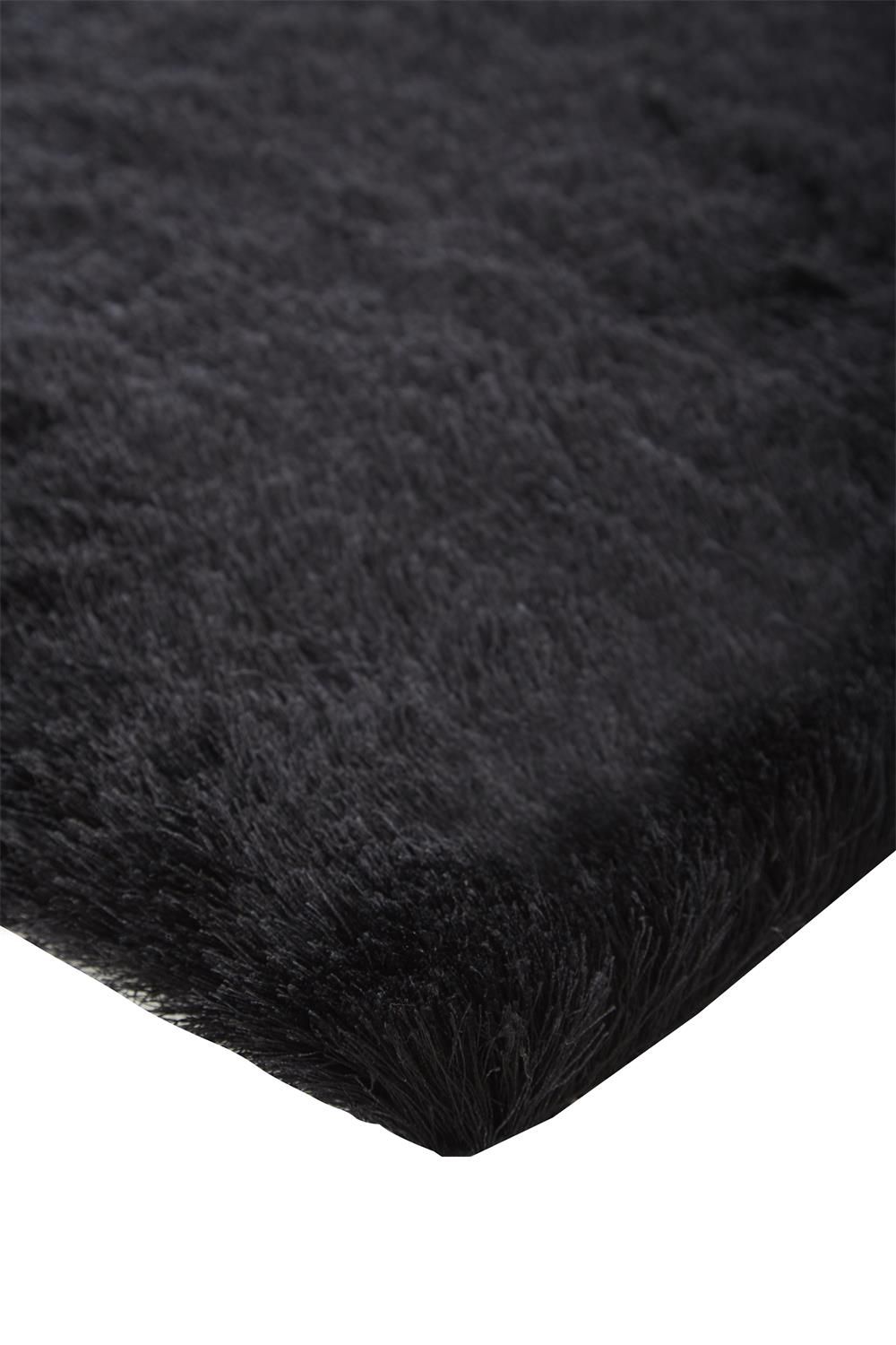 Freya Hand Tufted Noir Black Rug by BD Fine