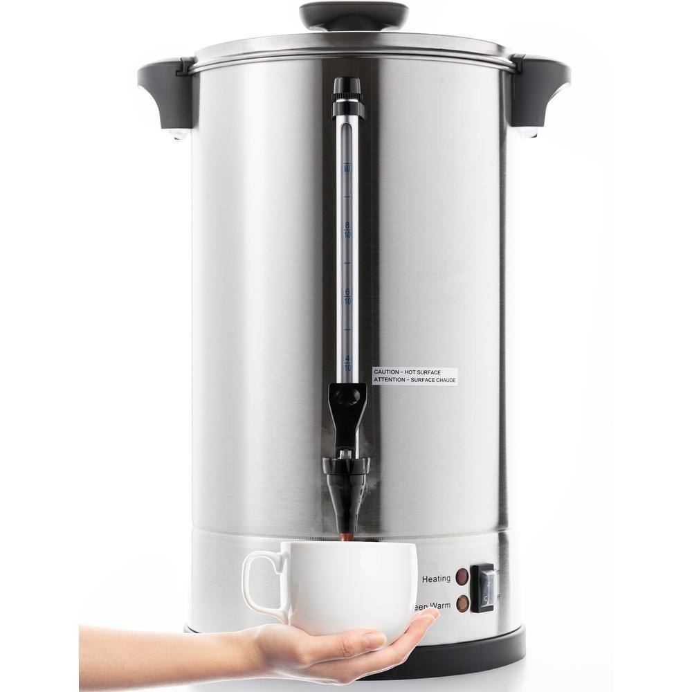 SYBO 1.6 Gal. Silver Stainless Steel Coffee Beverage Serveware SR-CP-100C