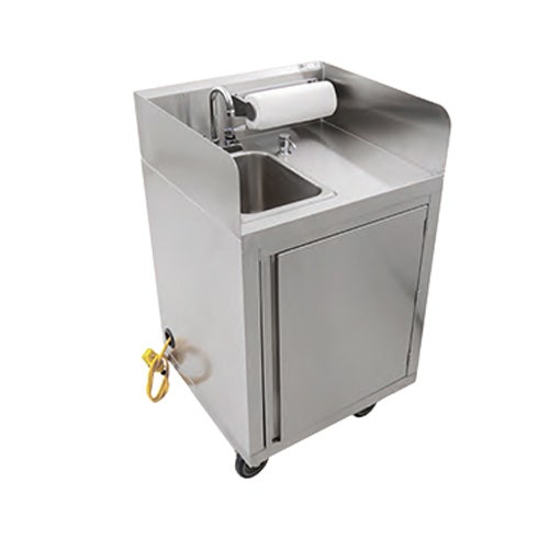 John Boos MHS-2624 Mobile Hand Sink， Self Contained， 26