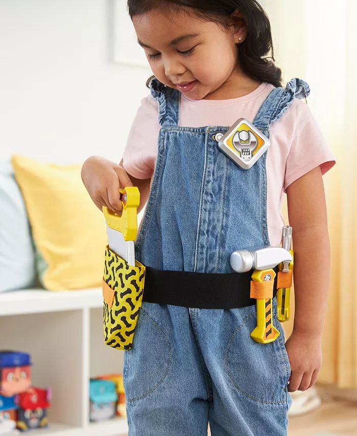 Rubble and Crew Rubbles Construction Tool Belt  with 6 Piece Kids Tool Set