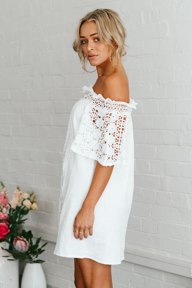 Kingston Dress White