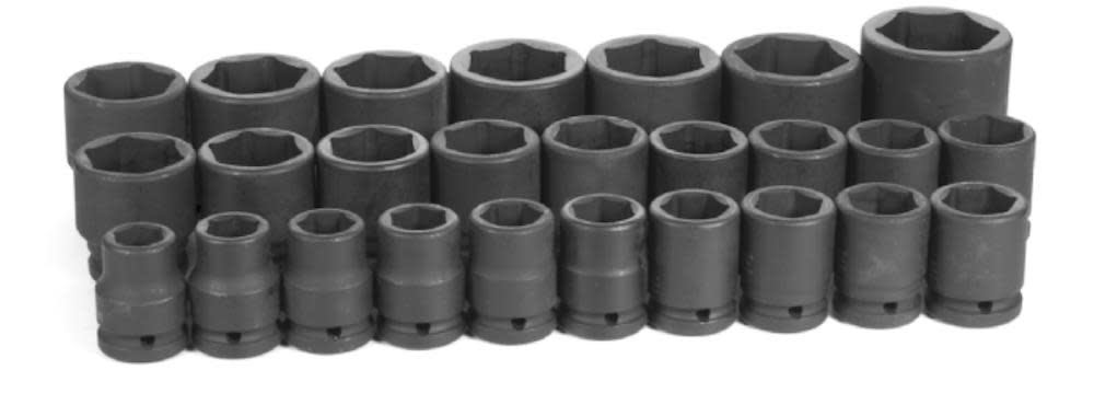 1/2 Drive 30 Piece Standard/Deep Metric Set ;